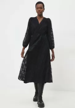 Answear Lab rochie culoarea negru, mini, evazati imagine