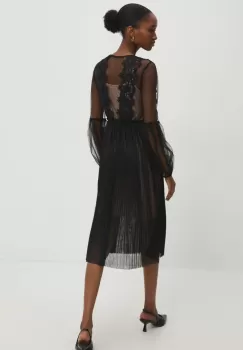 Answear Lab rochie culoarea negru, mini, evazati imagine