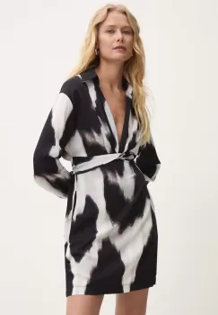 Answear Lab rochie culoarea negru, mini, evazati imagine