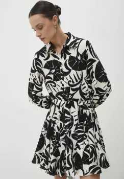 Answear Lab rochie culoarea negru, mini, evazati imagine