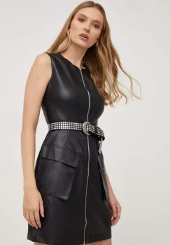 Answear Lab rochie culoarea negru, mini, evazati imagine