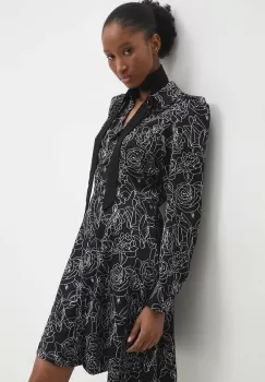 Answear Lab rochie culoarea negru, mini, evazati imagine