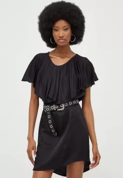 Answear Lab rochie culoarea negru, mini, evazati imagine