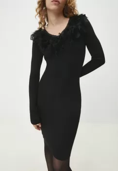 Answear Lab rochie culoarea negru, mini, mulata imagine