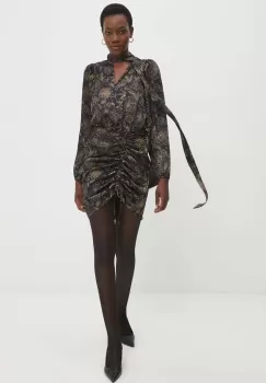 Answear Lab rochie culoarea negru, mini, mulata imagine