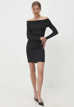 Answear Lab rochie culoarea negru, mini, mulata imagine