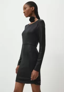 Answear Lab rochie culoarea negru, mini, mulata imagine