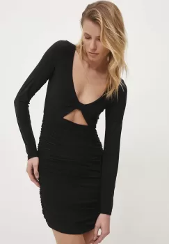 Answear Lab rochie culoarea negru, mini, mulata imagine