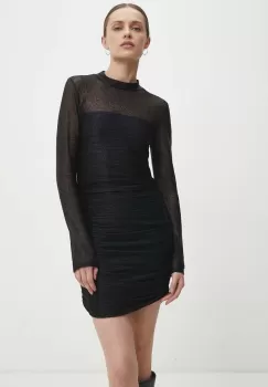 Answear Lab rochie culoarea negru, mini, mulata imagine