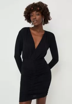 Answear Lab rochie culoarea negru, mini, mulata imagine