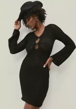 Answear Lab rochie culoarea negru, mini, mulata imagine