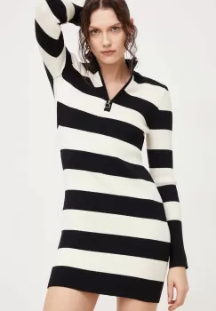 Answear Lab rochie culoarea negru, mini, mulata imagine