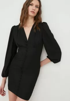 Answear Lab rochie culoarea negru, mini, mulata imagine