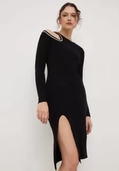 Answear Lab rochie culoarea negru, mini, mulata imagine