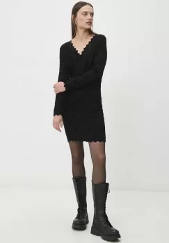 Answear Lab rochie culoarea negru, mini, mulata imagine