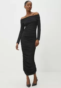 Answear Lab rochie culoarea negru, mini, mulata imagine