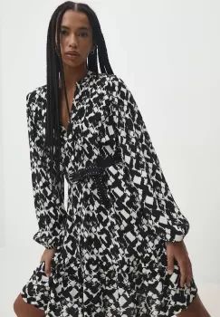 Answear Lab rochie culoarea negru, mini, oversize imagine