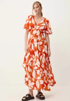 Answear Lab rochie culoarea portocaliu, maxi, evazati imagine