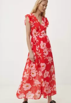 Answear Lab rochie culoarea portocaliu, maxi, evazati imagine