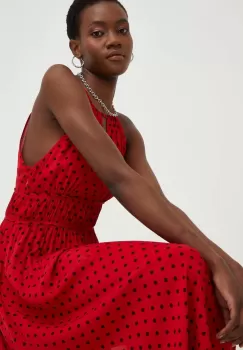 Answear Lab rochie culoarea rosu, maxi, drept imagine