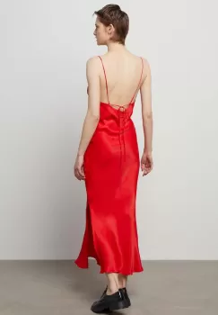 Answear Lab rochie culoarea rosu, maxi, evazati imagine