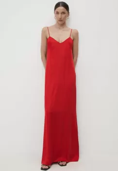 Answear Lab rochie culoarea rosu, maxi, evazati imagine