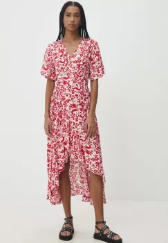 Answear Lab rochie culoarea rosu, maxi, evazati imagine