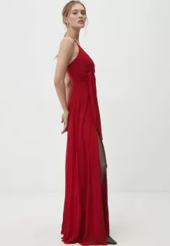 Answear Lab rochie culoarea rosu, maxi, evazati imagine