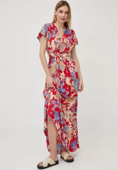 Answear Lab rochie culoarea rosu, maxi, evazati imagine