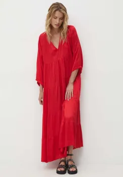 Answear Lab rochie culoarea rosu, maxi, evazati imagine