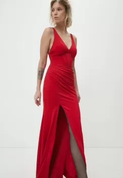 Answear Lab rochie culoarea rosu, maxi, evazati imagine