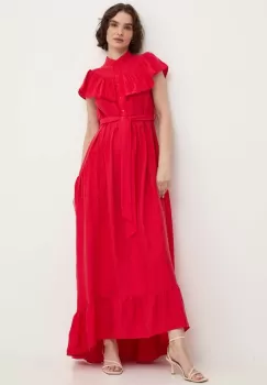 Answear Lab rochie culoarea rosu, maxi, evazati imagine