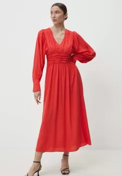 Answear Lab rochie culoarea rosu, maxi, evazati imagine