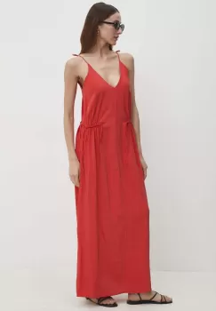 Answear Lab rochie culoarea rosu, maxi, evazati imagine