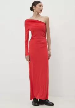 Answear Lab rochie culoarea rosu, maxi, mulata imagine