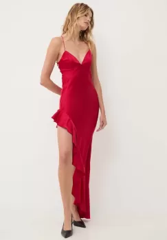 Answear Lab rochie culoarea rosu, maxi, mulata imagine