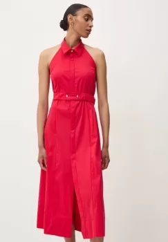 Answear Lab rochie culoarea rosu, midi, evazati imagine