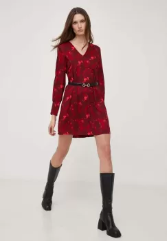 Answear Lab rochie culoarea rosu, mini, drept imagine