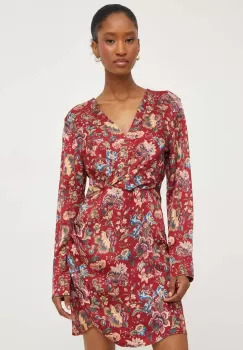 Answear Lab rochie culoarea rosu, mini, drept imagine