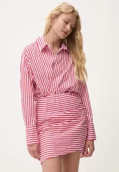 Answear Lab rochie culoarea rosu, mini, evazati imagine