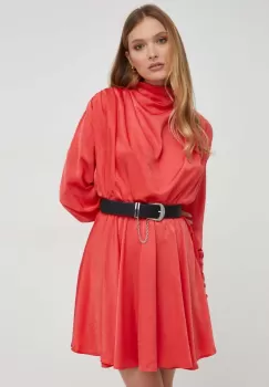 Answear Lab rochie culoarea rosu, mini, evazati imagine