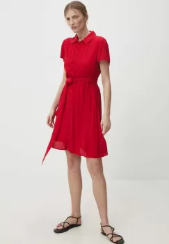 Answear Lab rochie culoarea rosu, mini, evazati imagine