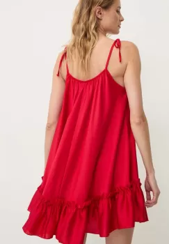 Answear Lab rochie culoarea rosu, mini, evazati imagine