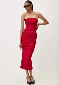 Answear Lab rochie culoarea rosu, mini, mulata imagine