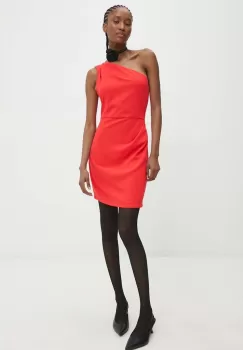 Answear Lab rochie culoarea rosu, mini, mulata imagine