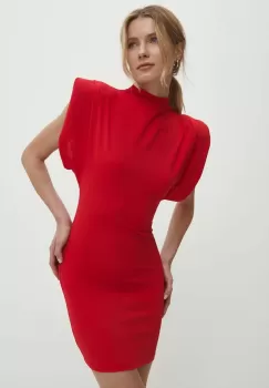 Answear Lab rochie culoarea rosu, mini, mulata imagine