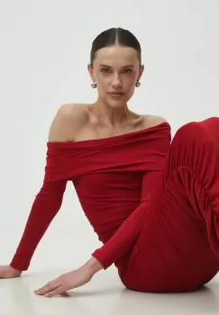 Answear Lab rochie culoarea rosu, mini, mulata imagine