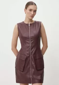 Answear Lab rochie culoarea rosu, mini, mulata imagine