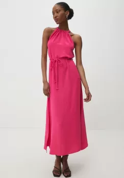 Answear Lab rochie culoarea roz, maxi, drept imagine