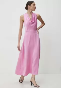 Answear Lab rochie culoarea roz, maxi, evazati imagine